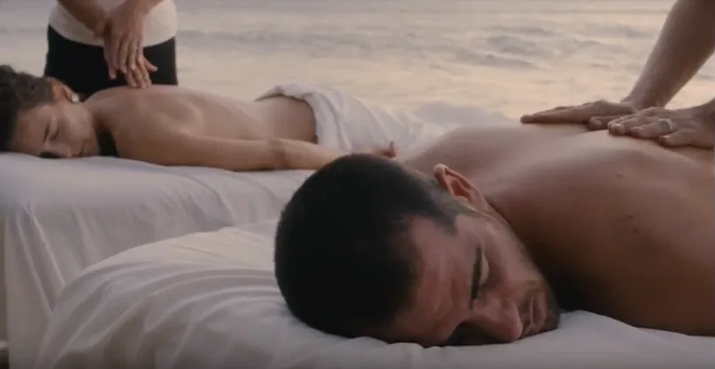 In-room couples massage at a Maui vacation rental